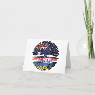 Ukraine Ukrainian Australian Australia Tree Roots Card