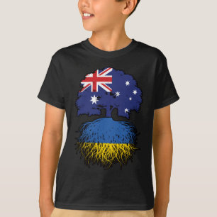 Ukraine Ukrainian Australian Australia Tree Roots T-Shirt