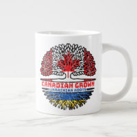 Ukraine Ukrainian Canadian Canada Tree Roots Flag