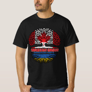 Ukraine Ukrainian Canadian Canada Tree Roots Flag T-Shirt
