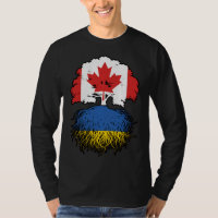 Ukraine Ukrainian Canadian Canada Tree Roots Flag