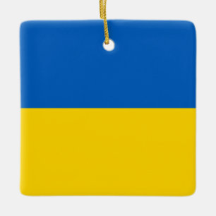 Ukraine (Ukrainian) Flag  Ceramic Ornament