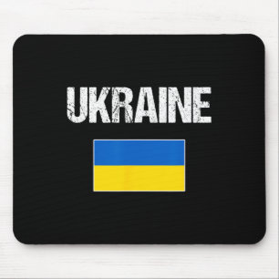 Ukraine Ukrainian Flag For Men Women Youth Kids  Mouse Pad