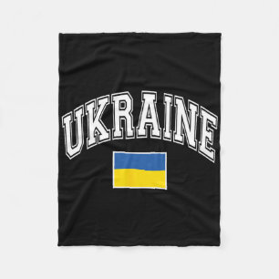 Ukraine Ukrainian Flag Graphic 2 Fleece Blanket