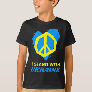Ukraine Ukrainian Flag Peace I Stand With Ukraine T-Shirt