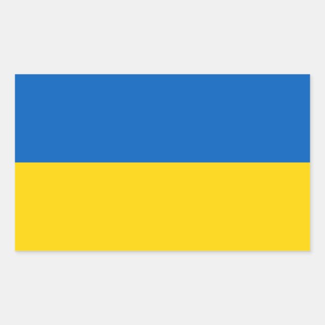 Ukraine – Ukrainian Flag Sticker (Front)