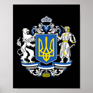 Ukraine Ukrainian Flag Traditional Poster