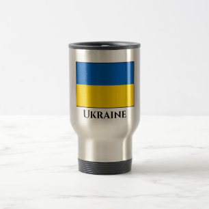 Ukraine (Ukrainian) Flag Travel Mug