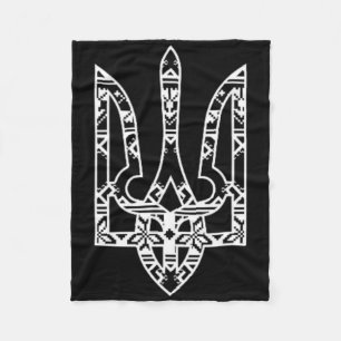 Ukraine Ukrainian Kiew Trysub Flag 19  Fleece Blanket