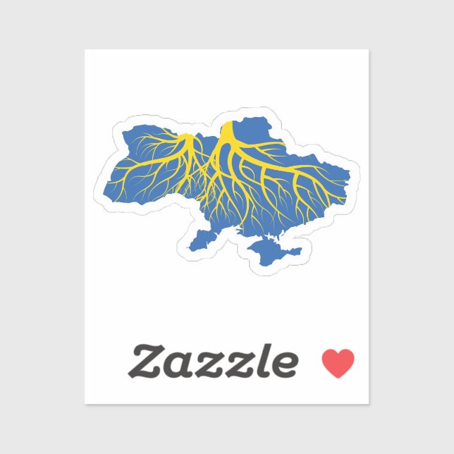 Ukraine Ukrainian Map Roots (Sheet)