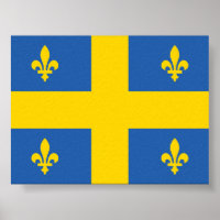 Ukraine Ukrainian Quebec Quebecois Flag