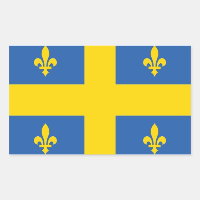 Ukraine Ukrainian Quebec Quebecois Flag Sticker (Front)