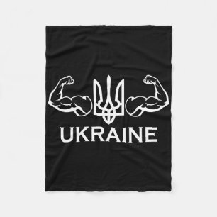 Ukraine Ukrainian Ukrainian Kiev Trysub Flag Fleece Blanket