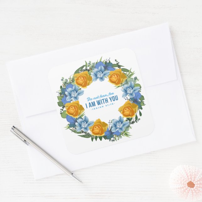 Ukraine Ukrainian Wreath Flowers Faith Sticker (Envelope)