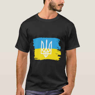 Ukraine Ukrainians Ukrainian Kiev Trysub Flag 3  T-Shirt