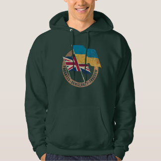 Ukraine-United Kingdom Friendship Emblem Hoodie