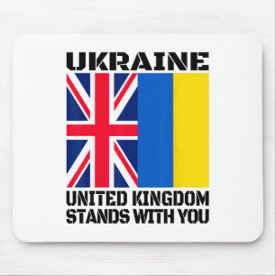 Ukraine United Kingdom Stands With You British Sup Mouse Pad