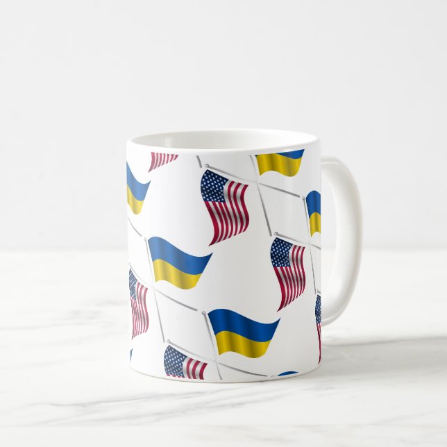 UKRAINE USA Coffee Mug (Devant droit)