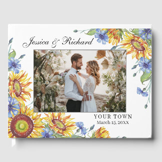 Ukraine Watercolor Wedding PHOTO Guest Book