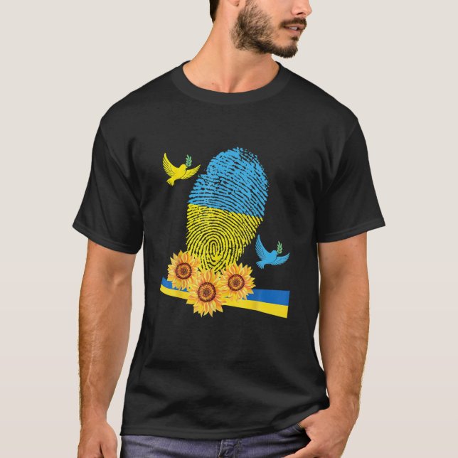 Ukraine Yellow And Blue Ukraine Colors T-Shirt (Front)
