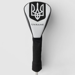 Ukraine's Tryzub Contemporary Graphic Emblem Golf Head Cover