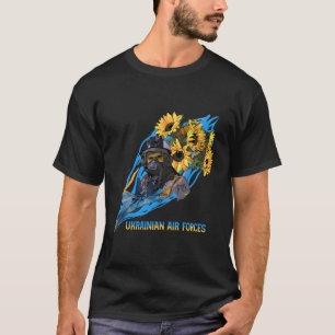 Ukrainian Air Forces Fighter Aircraft With Pilot U T-Shirt