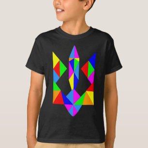 Ukrainian American T Shirt Support Ukraine Trident