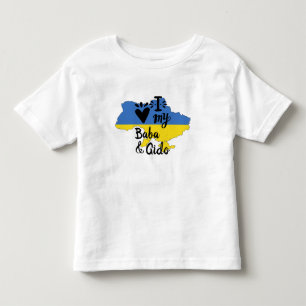 Ukrainian Baby  I Love My Baba Gido Clothing Toddler T-shirt