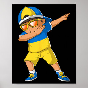 Ukrainian Boy Ukraine Kid Patriotism Roots Heritag Poster