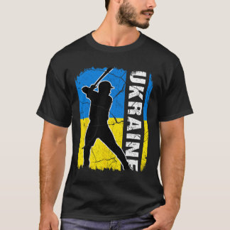 Ukrainian Bysebyll Player Ukraine Flag Bysebyll Fa T-Shirt