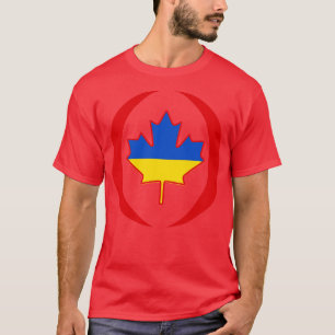 Ukrainian Canadian Multinational Patriot Flag Seri T-Shirt