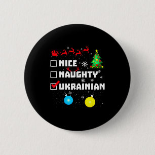 Ukrainian Christmas 2 Inch Round Button