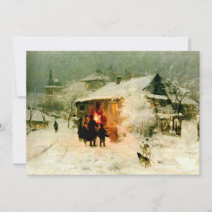 Ukrainian Christmas Carolers Holiday Card