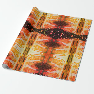 Ukrainian Christmas Fluorescent Wrapping Paper