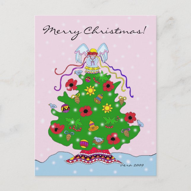 Ukrainian Christmas - Personalize Holiday Postcard (Front)