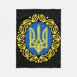 Ukrainian Coat Of Arms 1  Fleece Blanket