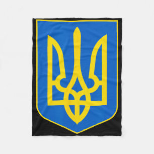 Ukrainian Coat Of Arms Fleece Blanket