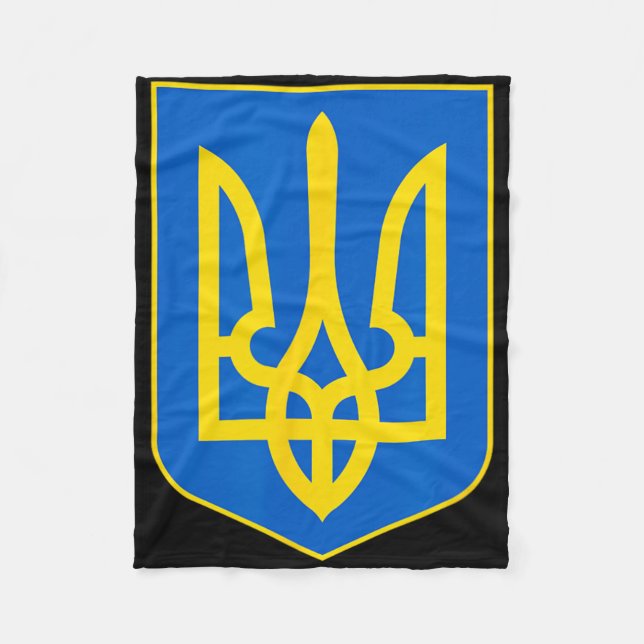 Ukrainian Coat Of Arms  Fleece Blanket (Front)