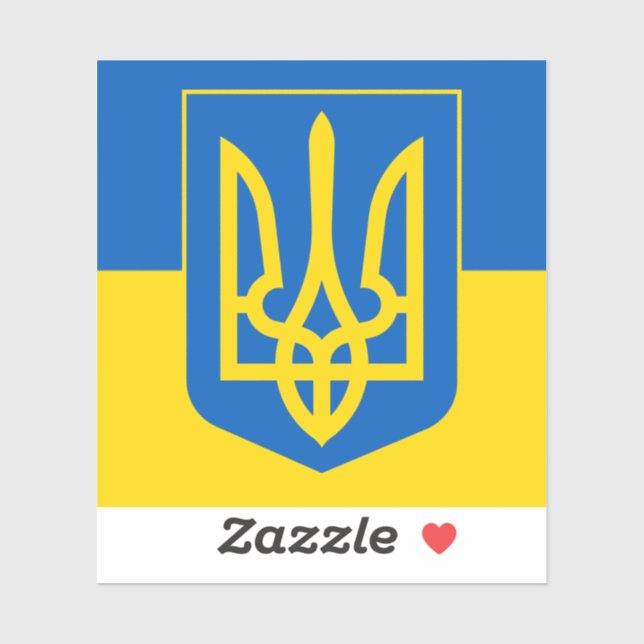 Ukrainian Coat of Arms. Trident. Truzyb.  (Sheet)