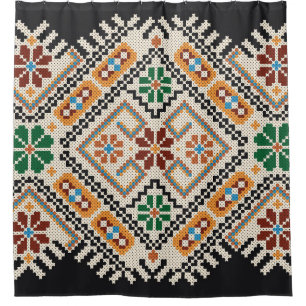 Ukrainian Cross-Stitch: Ethnic Handmade Pattern.