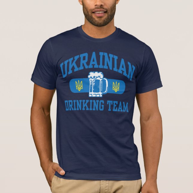 Ukrainian Drinking Team T-Shirt (Front)
