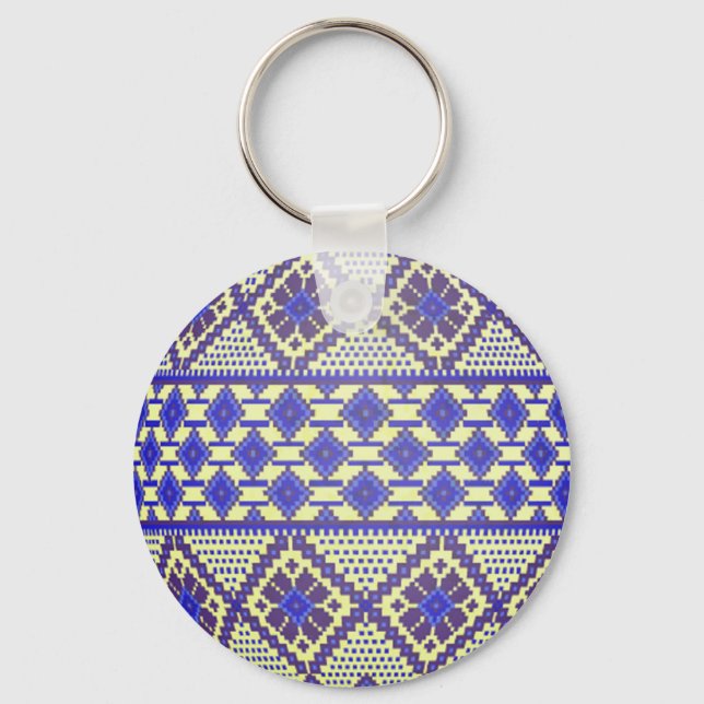  Ukrainian Easter Egg (Pysanka) Keychain (Front)