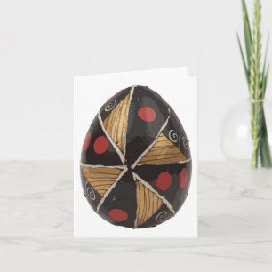 Ukrainian Easter Egg With Spiral Motifs Sticker Card