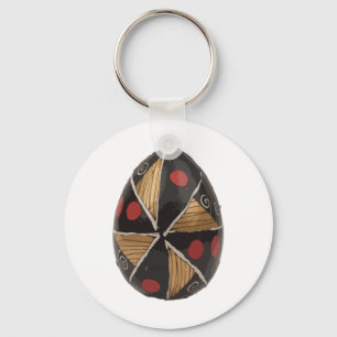 Ukrainian Easter Egg With Spiral Motifs Sticker  Keychain