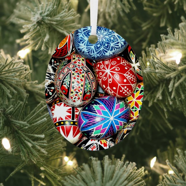 Ukrainian Easter Eggs Metal Ornament (Insitu)