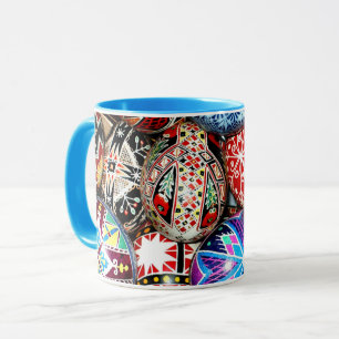 Ukrainian Easter Eggs, ornate and colourful, Mug