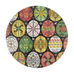 Ukrainian Easter eggs, vintage pattern. Cutting Board