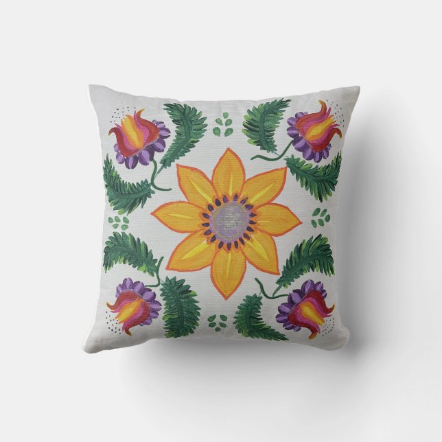 Ukrainian Elligance  Throw Pillow (Back)