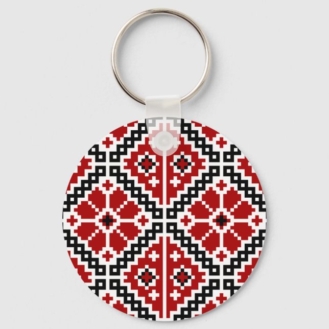 Ukrainian embroidery keychain (Front)