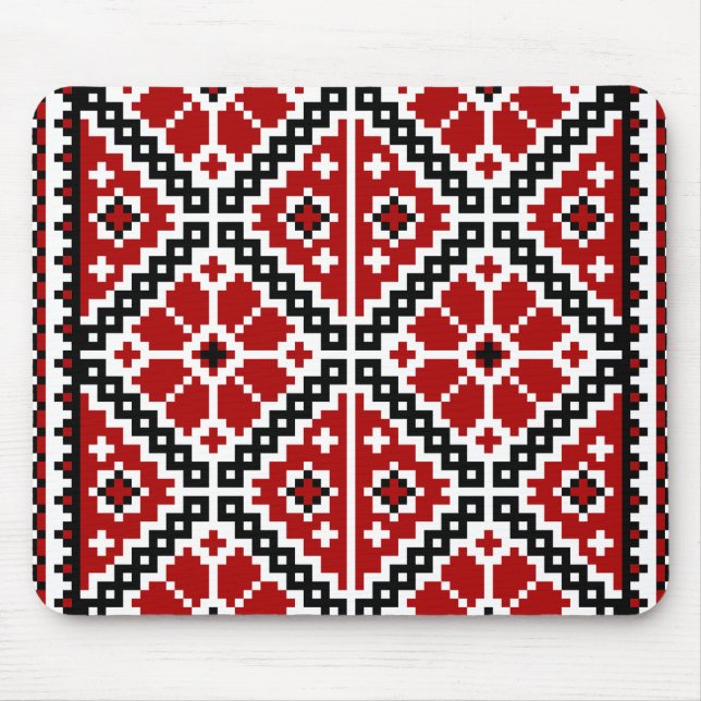 Ukrainian embroidery mouse pad (Front)